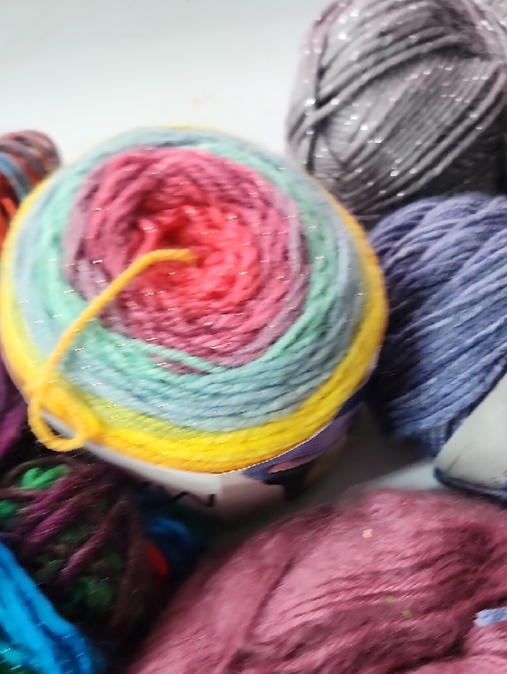 Assorted Multicolor & Cream Yarn Bundle - Crafting Home Art - Picture 5 of 10